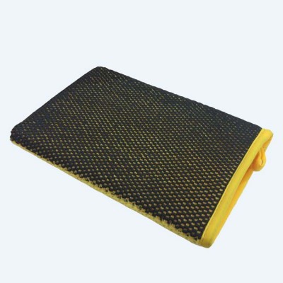 Fine grade clay bar mitt for nano skin